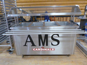 lot 3 image: Randell 4 Compartment Food Warmer