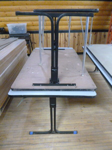 lot 14 image: 3 Laminate Top Tables