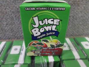 44- 4 oz Juice Bowl Apple Juice Box...
