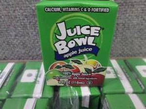 44- 4 oz Juice Bowl Apple Juice Box...