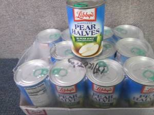 12- 15 oz Libbys Pear Halves...