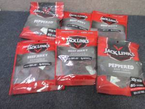 6- 3.25 oz Jack Links Peppered Beef...