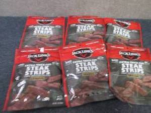 6- 3.0 oz Jack Links Steak Strips...
