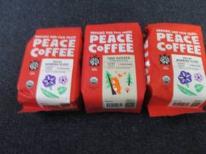 3- 12 oz Assorted Peace Coffee Grou...