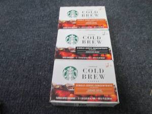 3- 6 ct pks Starbucks Cold Brew...