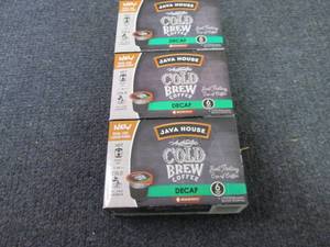 3- 6 ct pks Java House Decaf Cold B...
