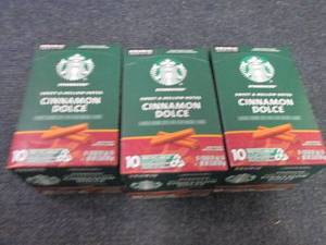 3- 10 pks Starbucks Cinnamon Dolce ...