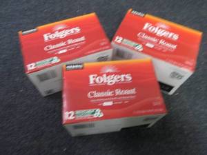 3- 12 pks Folgers Classic Roast Kcu...