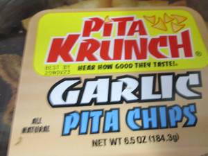 12- 6.5 oz Garlic Pita Chips...
