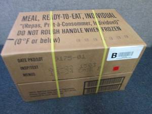 Sealed Case of 12 MREs Meal Ready ...