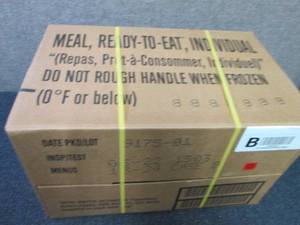 Sealed Case of 12 MREs Meal Ready ...