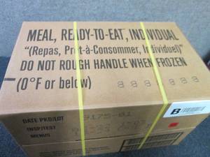 Sealed Case of 12 MREs Meal Ready ...
