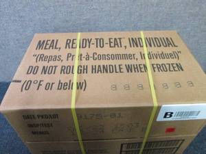 Sealed Case of 12 MREs Meal Ready ...