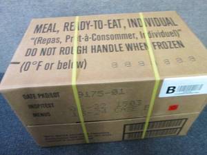 Sealed Case of 12 MREs Meal Ready ...