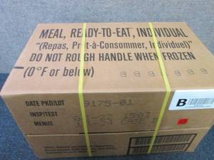 Sealed Case of 12 MREs Meal Ready ...