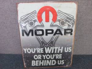Metal Mopar Sign 16x12.5 inches...