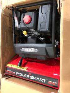lot 33 image: 24 in. 2-Stage Electric Start Gas Snow Blower with Heated Handles and LED Light Costumer Returns See pics