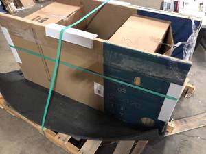 lot 44 image: Lot of 3 Box Kenridge Ribbon Maple 24x48 Matte Porcelain Wood Look Tile