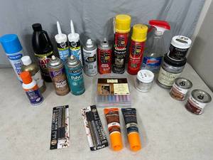 lot 25 image: New and Partial Chemicals, Paints, Great Stuff, and More