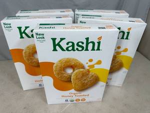 lot 139 image: 5 New Boxes of Kashi Honey Toasted Cereal