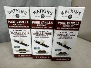 lot 155 image: 3 New Watkins PURE Vanilla Extract