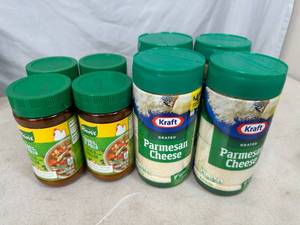 lot 157 image: New Kraft Parmesan Cheese and Knorr Chicken Boullion