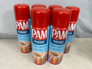 lot 158 image: 6 New Pam Baking Spray