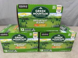 lot 163 image: 36 Keurig Green Mountain Coffee K-Cups - Decaf Light Roast