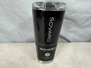 lot 180 image: New Sovaro 20 oz Stainless Steel Insulated Tumbler with Lid