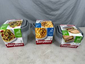 lot 204 image: 12 New Food Storage Containers with Lids
