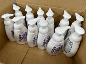 lot 240 image: 12 New Rosemary Lavender Foaming Hand Sanitizer with Essential Oils