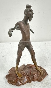 Small Stylized African Bronze Figure