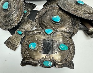 HUGE Sterling Silver Southwestern Concho Belt 820 Grams