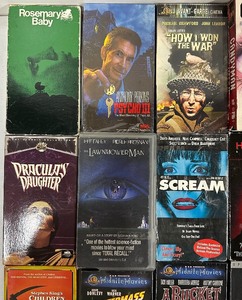 MASSIVE lot of VINTAGE HORROR Etc VHS MANY SEALED