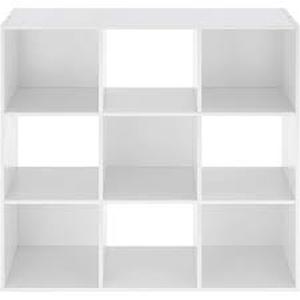 lot 15 image: Whitmor 9 Cube Organizer - White