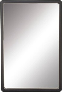 lot 21 image: 36 x 36 Contemporary Wood Rectangle Wall Mirror Black - Olivia & May