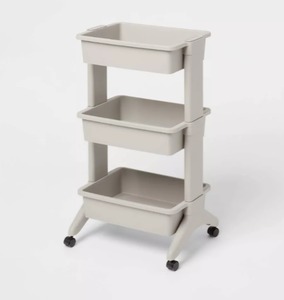 lot 19 image: 3 Tier Utility Cart White - Brightroom - Gray