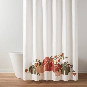 lot 64 image: Harvest Pumpkins Shower Curtain - Threshold