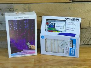 lot 85 image: Fairy Lights with Remote Control - Room Essentials & LED Curtain String Light - West & Arrow