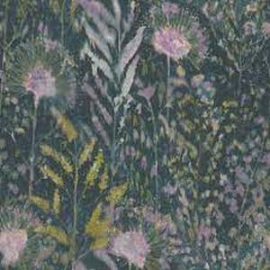 lot 91 image: RoomMates Dandelion Peel and Stick Wallpaper BlackPurple