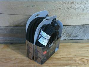 lot 145 image: TWO (2) Globe Electric 12 3 Outlet Extension Cords - Black