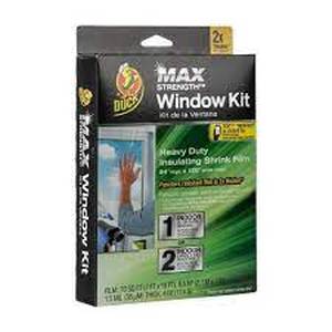lot 152 image: Duck 84 x 120 Max Strength Indoor Window Film Insulation Kit