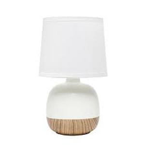 lot 157 image: Petite Mid-Century Table Lamp - Simple Designs - Cream