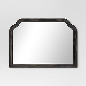 lot 174 image: 36 x 26 French Country Mantel Mirror Black - Threshold
