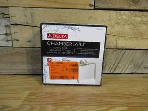 lot 22 image: Delta Chamberlain Towel Ring SpotShield in Brushed Nickel