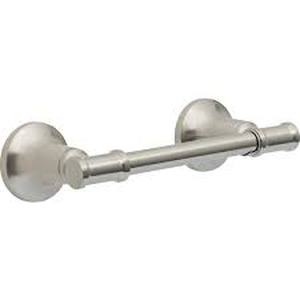 lot 24 image: Delta Chamberlain Wall Mount Pivot Arm Toilet Paper Holder Bath Hardware Accessory in Brushed Nickel