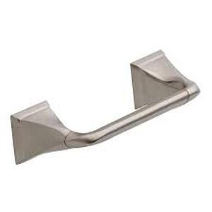 lot 31 image: Delta Everly Wall Mount Pivot Arm Toilet Paper Holder Bath Hardware Accessory in Brushed Nickel