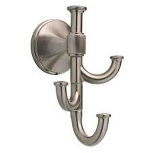 lot 42 image: Delta Accolade Expandable Multi-Purpose Towel and Clothes Hook in Spotshield Brushed Nickel