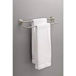 lot 61 image: Delta Everly 24 in. Wall Mounted Towel Bar in Spotshield Brushed Nickel