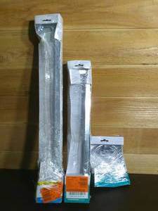 lot 59 image: Set of 3 Franklin Brass Futura Towel Bars and Towel Ring-Chrome